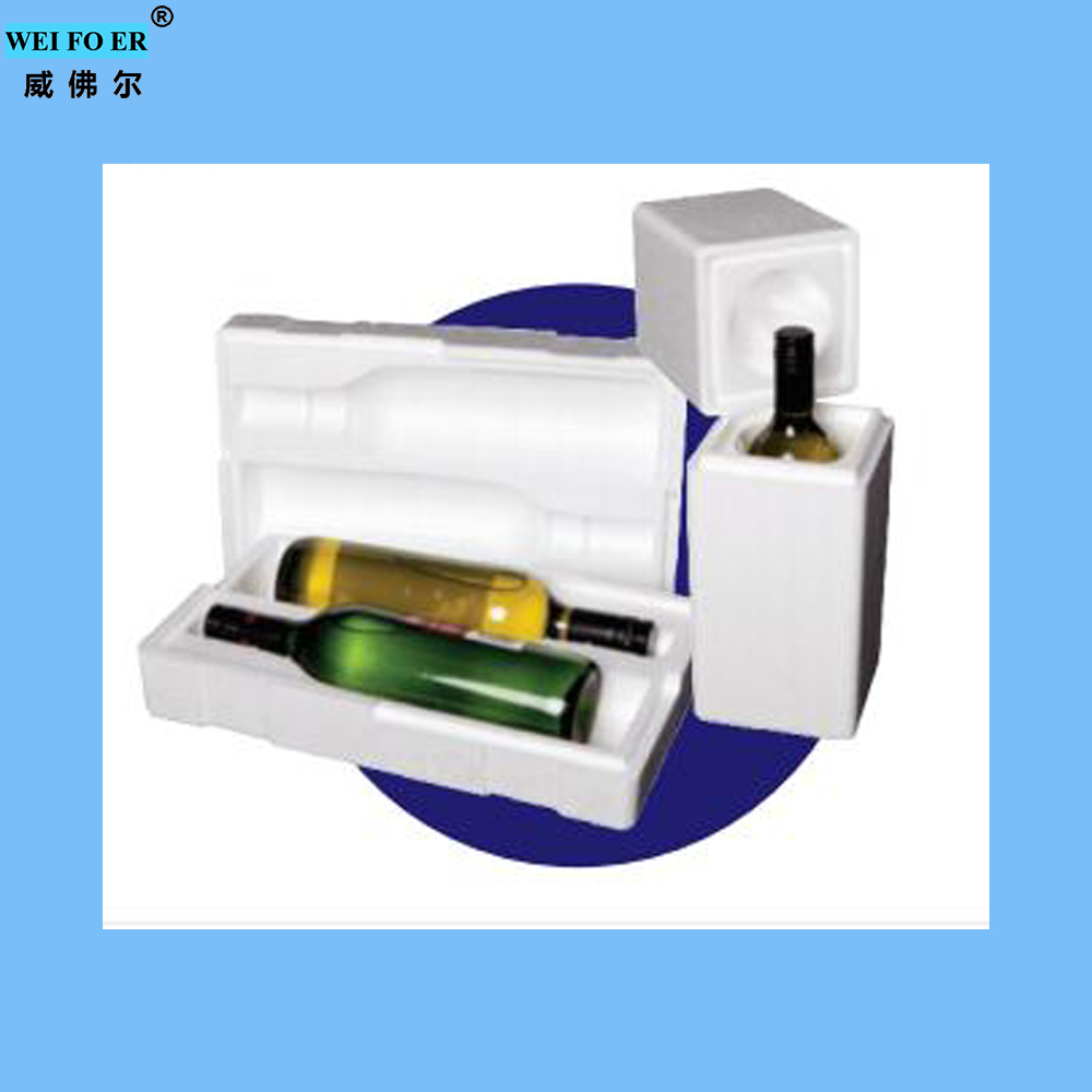 automatic eps styrofoam thermocol double wine box pack making machine
